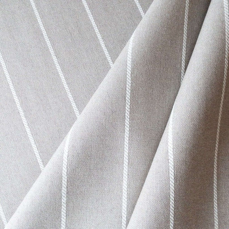 54” Remnant Padilla Striped Upholstery Fabric, Sand - HomeStyle Fabrics