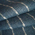 Adalia Striped Upholstery Fabric, Denim - HomeStyle Fabrics