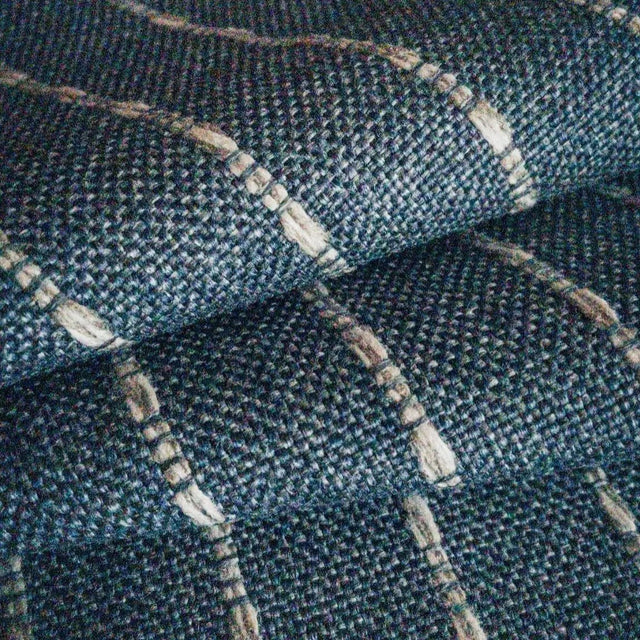 Adalia Striped Upholstery Fabric, Denim - HomeStyle Fabrics