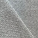 Alea Herringbone Fabric, Pearl - HomeStyle Fabrics