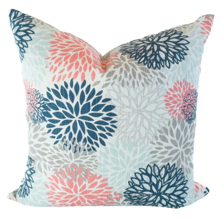 Bailey Floral Pillow Cover, Coral - HomeStyle Fabrics