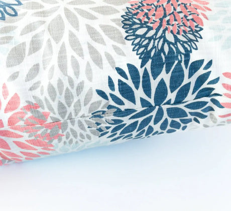 Bailey Floral Pillow Cover, Coral - HomeStyle Fabrics