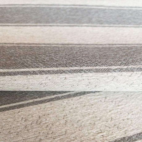 Beckett Awning Stripe Fabric, Smoke Gray - HomeStyle Fabrics