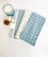 Blue Farmhouse Check Kitchen Towel Set - HomeStyle Fabrics