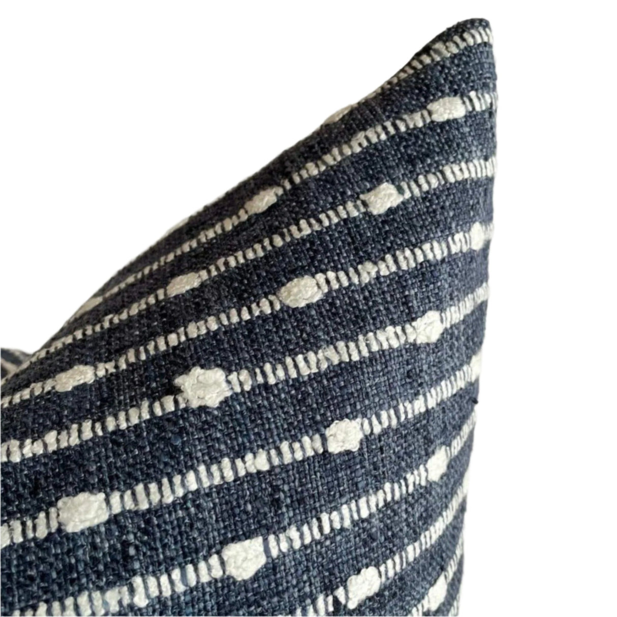 Dalia Stripe Pillow Cover, Indigo - HomeStyle Fabrics