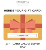 E - Gift Card - HomeStyle Fabrics