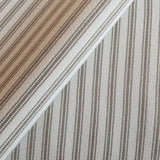 Fallon Stripe Ticking Fabric, Sand - HomeStyle Fabrics