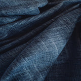 Finley Linen Look Drapery Fabric, Denim - HomeStyle Fabrics