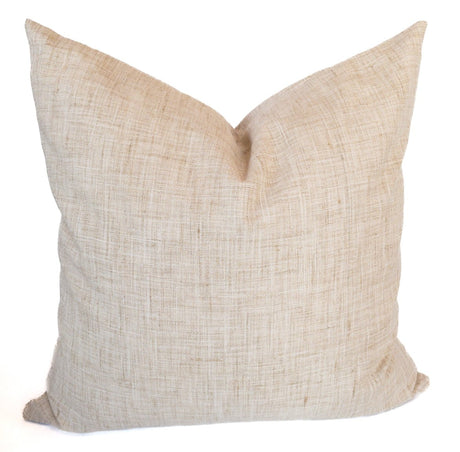 Finley Textured Throw Pillow, Oatmeal - HomeStyle Fabrics