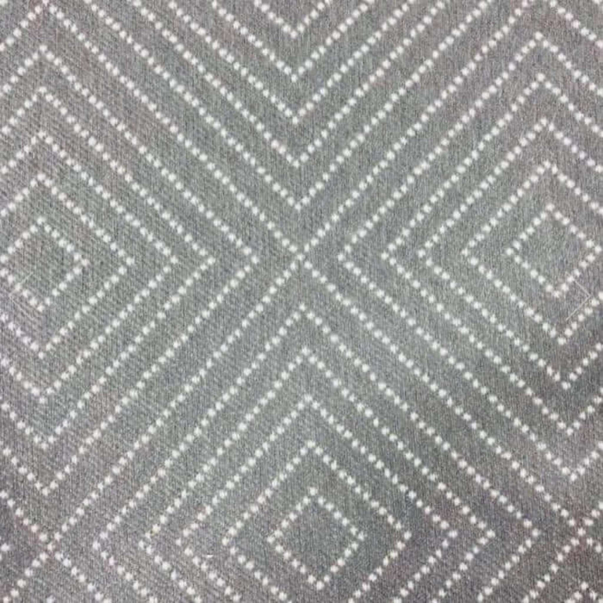 Frida Diamond Geometric Fabric, Smoke - HomeStyle Fabrics