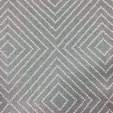 Frida Diamond Geometric Fabric, Smoke - HomeStyle Fabrics