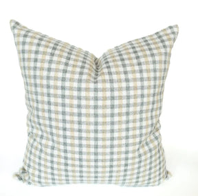 Hailee Plaid Farmhouse 18x18 Pillow, Spa Green *MISFIT* - HomeStyle Fabrics