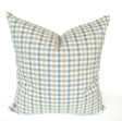 Hailee Plaid Farmhouse Pillow, Spa Green - HomeStyle Fabrics