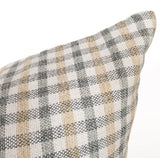 Hailee Plaid Farmhouse Pillow, Spa Green - HomeStyle Fabrics