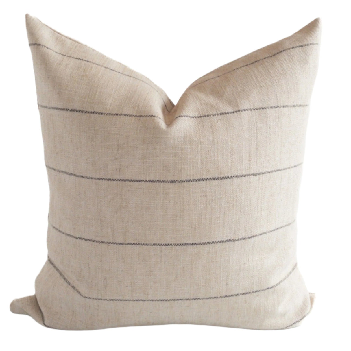 Harlow Stripe Pillow Cover, Jute - HomeStyle Fabrics