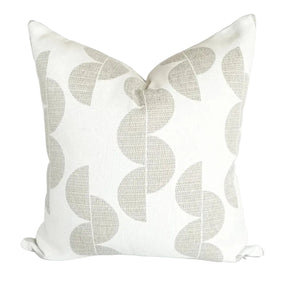 Laela Modern Decorative Pillow, Taupe *MISFIT* - HomeStyle Fabrics