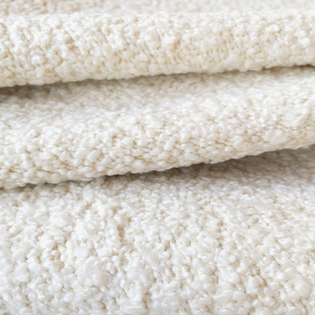 Luna Chunky Boucle Fabric, Chalk - HomeStyle Fabrics