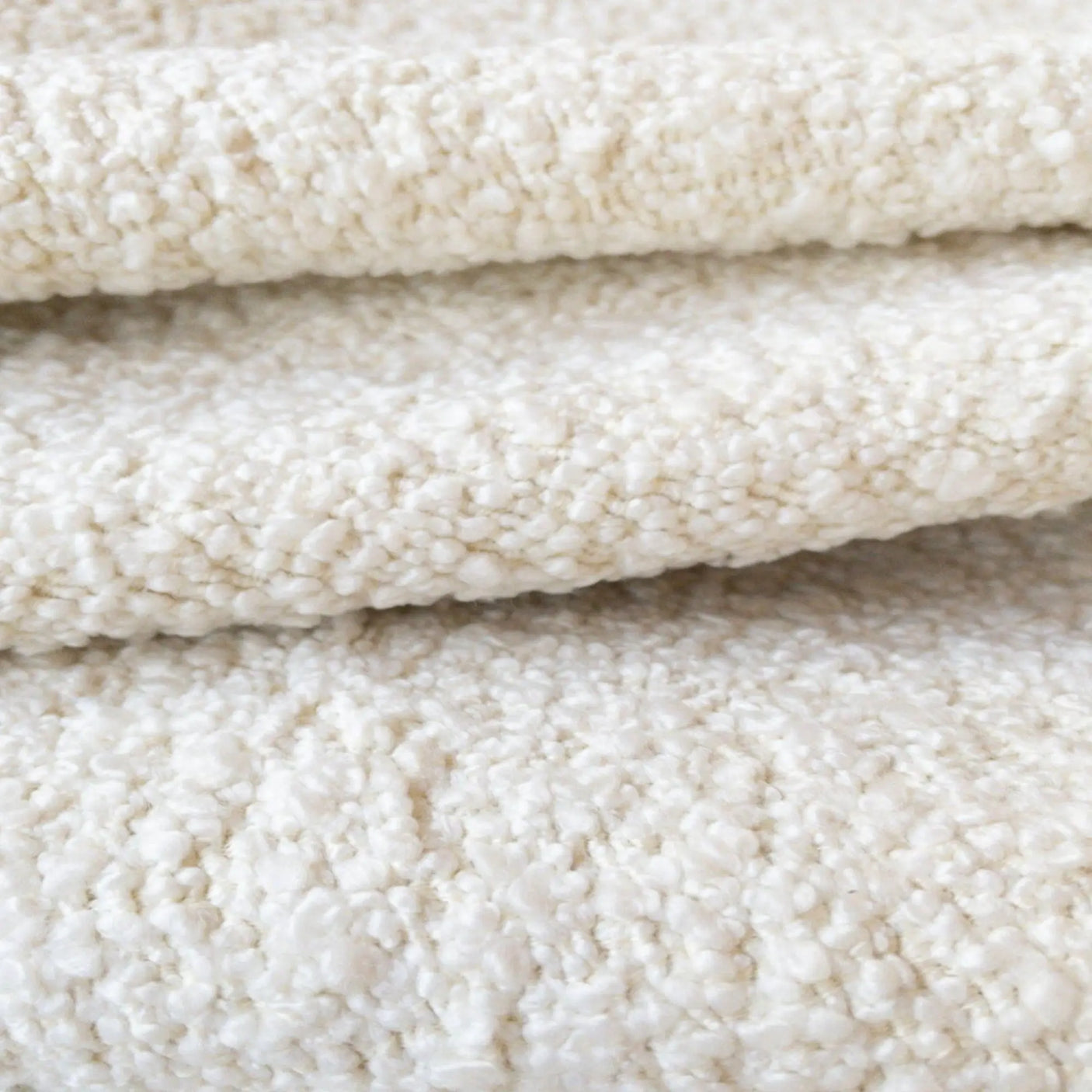 Luna Chunky Boucle Fabric, Chalk - HomeStyle Fabrics