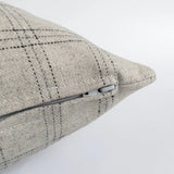 Milan Tartan Plaid Pillow Cover, Grey - HomeStyle Fabrics