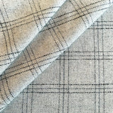 Milan Wool Plaid Fabric, Grey - HomeStyle Fabrics