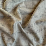 Milan Wool Plaid Fabric, Grey - HomeStyle Fabrics