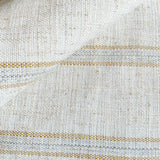 Mina Linen Stripe Fabric, Sandstone - HomeStyle Fabrics