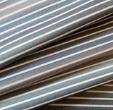 Orion Ombre Stripe Fabric, Denim - HomeStyle Fabrics