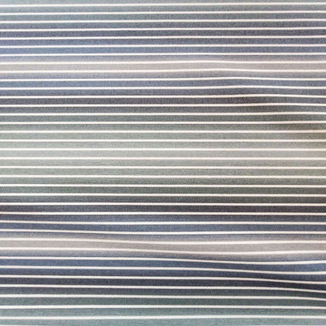 Orion Ombre Stripe Fabric, Denim - HomeStyle Fabrics