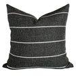 Padilla Striped Outdoor Pillow, Charcoal Grey *MISFIT* - HomeStyle Fabrics