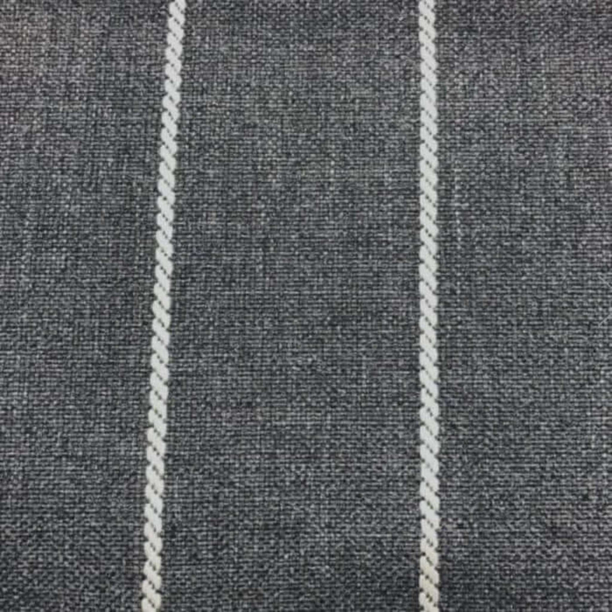 Padilla Striped Upholstery Fabric, Charcoal - HomeStyle Fabrics