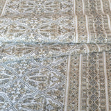 Pascal Block Print Fabric, Grey - HomeStyle Fabrics