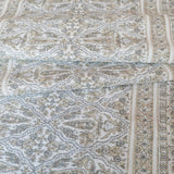 Pascal Block Print Fabric, Grey - HomeStyle Fabrics