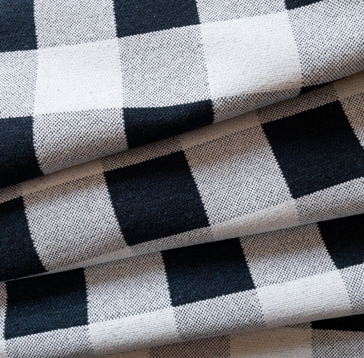 Ruskin Buffalo Plaid Fabric, Navy - HomeStyle Fabrics