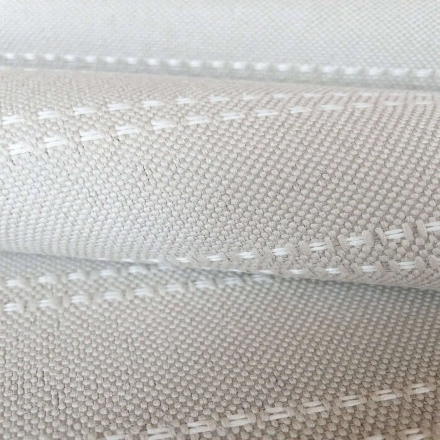 Silas Striped Indoor/ Outdoor Fabric , Hemp - HomeStyle Fabrics