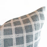 Sutton Plaid Pillow Cover, Chambray - HomeStyle Fabrics