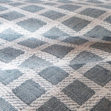 Sutton Textured Check Fabric, Chambray - HomeStyle Fabrics