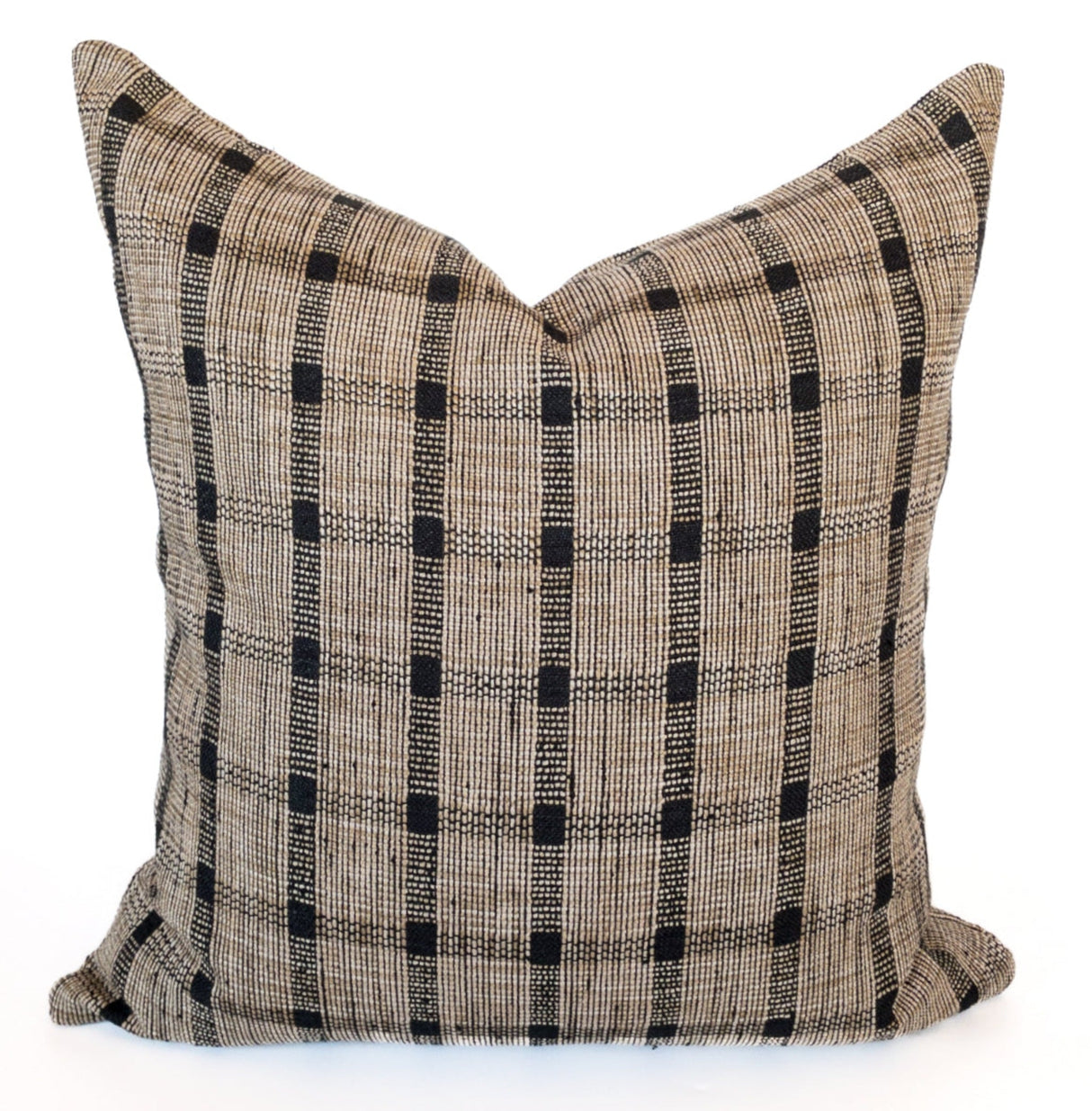 Taron Plaid Pillow Cover, Walnut - HomeStyle Fabrics