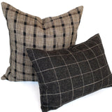 Taron Plaid Pillow Cover, Walnut - HomeStyle Fabrics