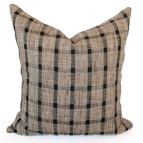Taron Plaid Pillow Cover, Walnut - HomeStyle Fabrics