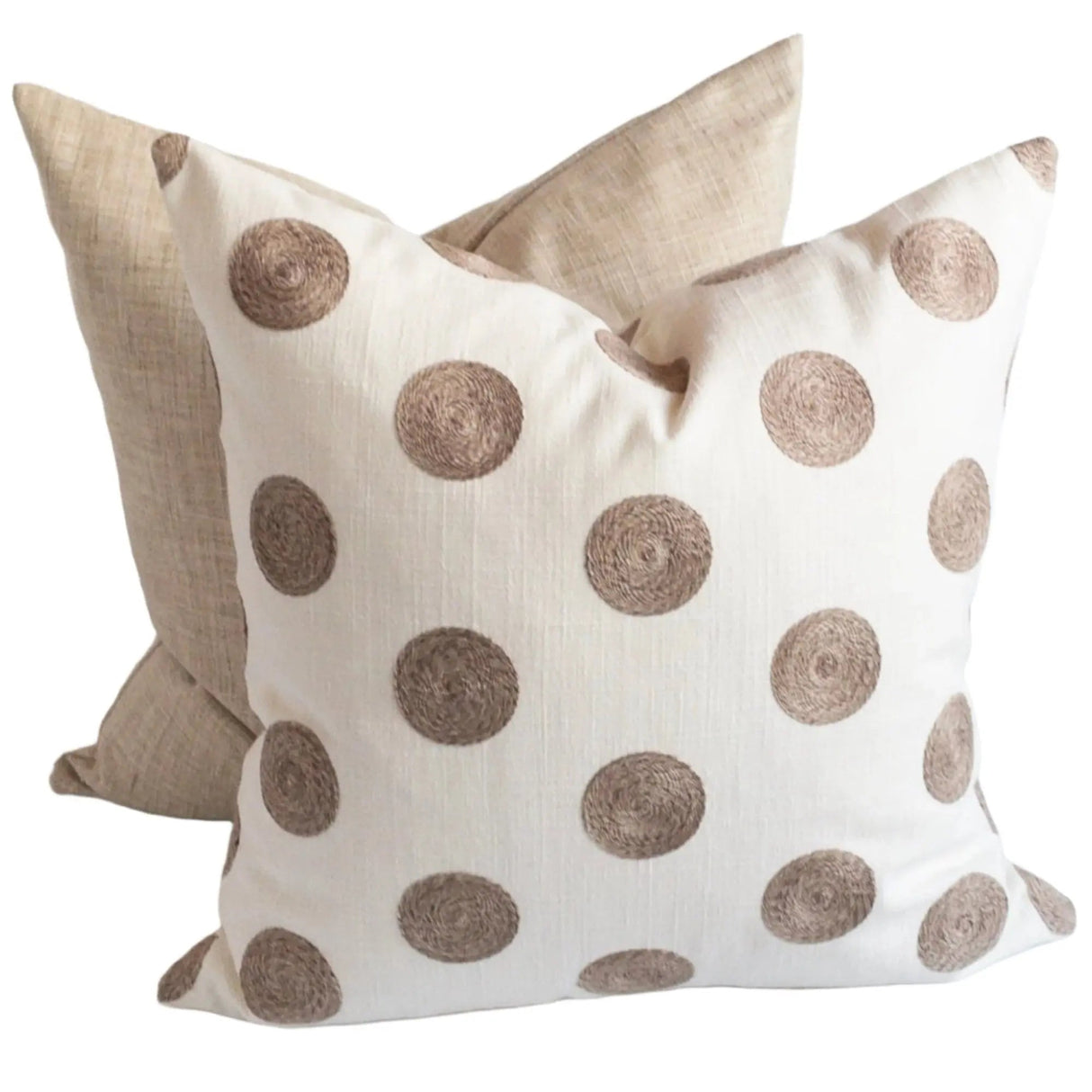 Vienna Textured Pillow Cover, Cream - HomeStyle Fabrics